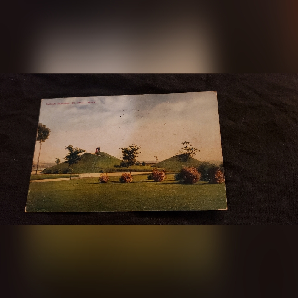 Vintage postcard of Indian Mounds St. Paul Minnesota 1918